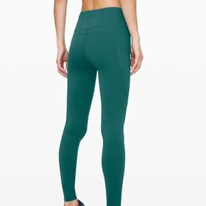 Lululemon Fast and Free Tight II 25" *Non-Reflective Nulux in Laguna